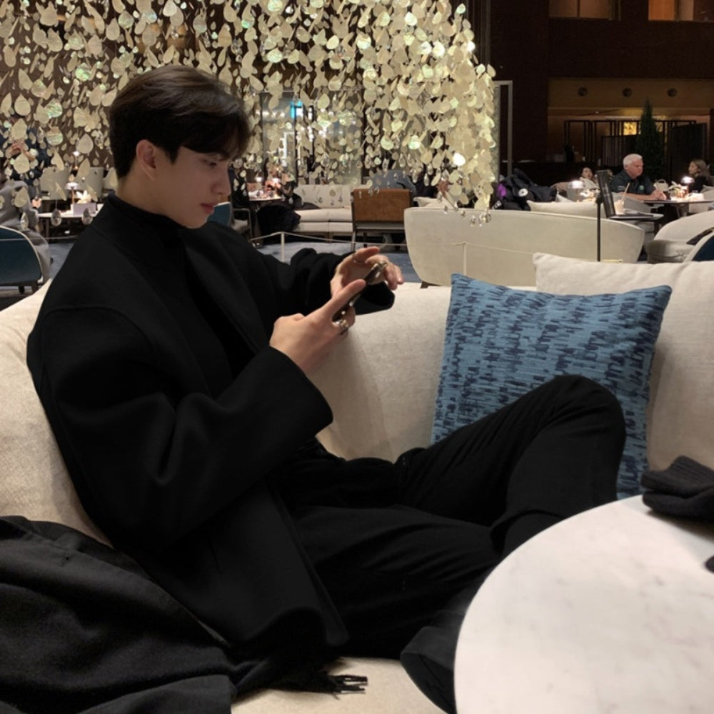 MV Woolen Stand-Up Collar Pilot Jacket