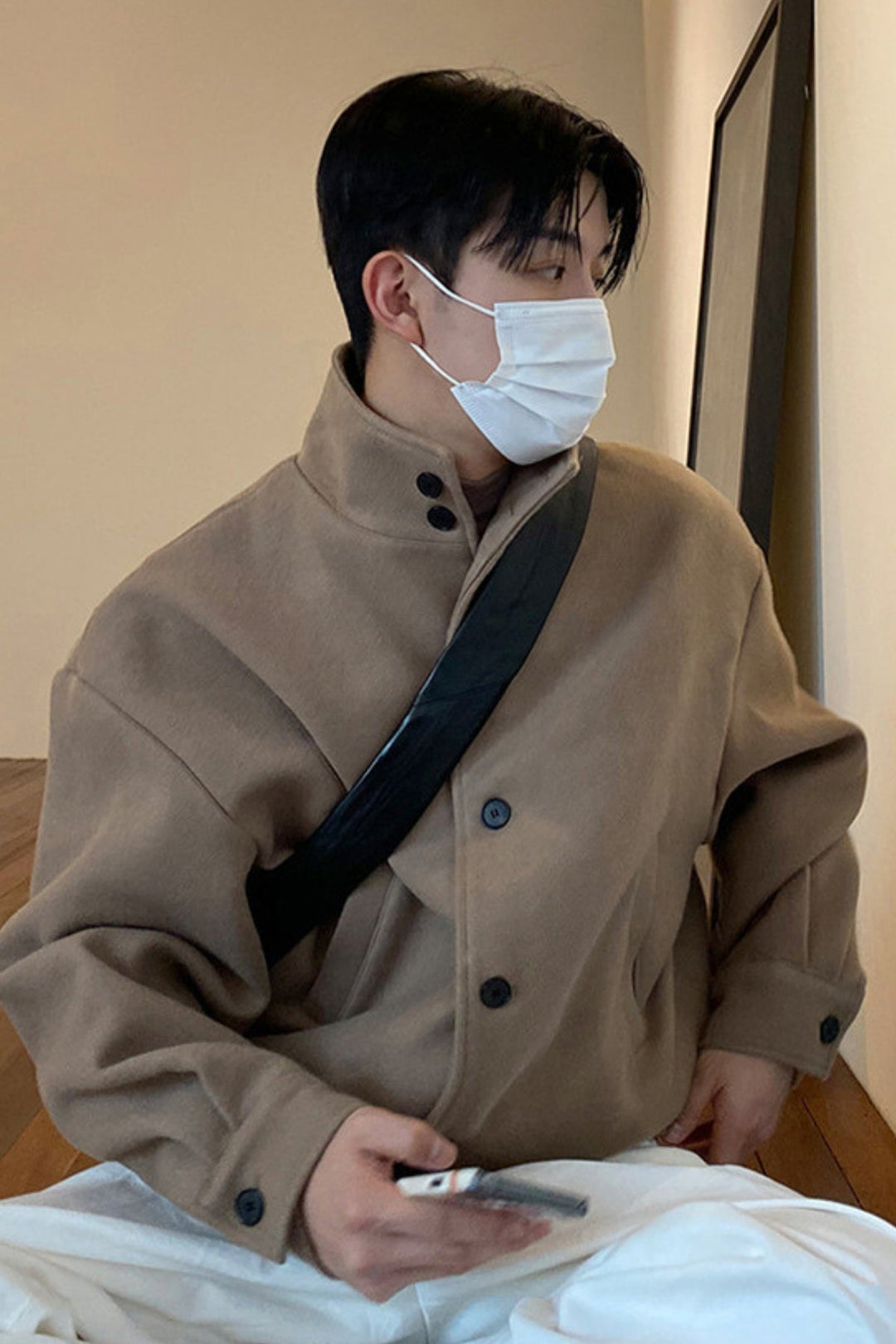 MV High-End Woolen Stand-Up Collar Jacket