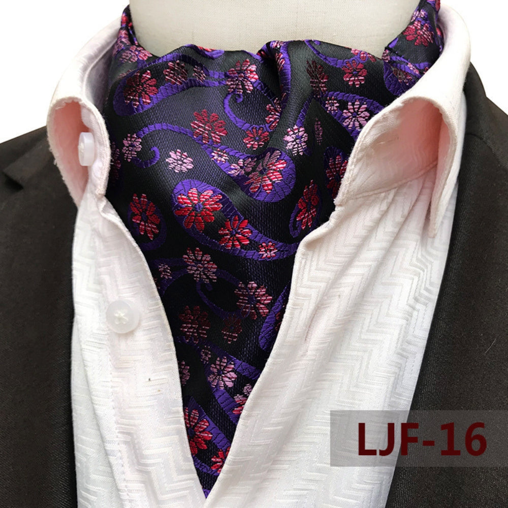 MV Jacquard Suit Collar Scarf