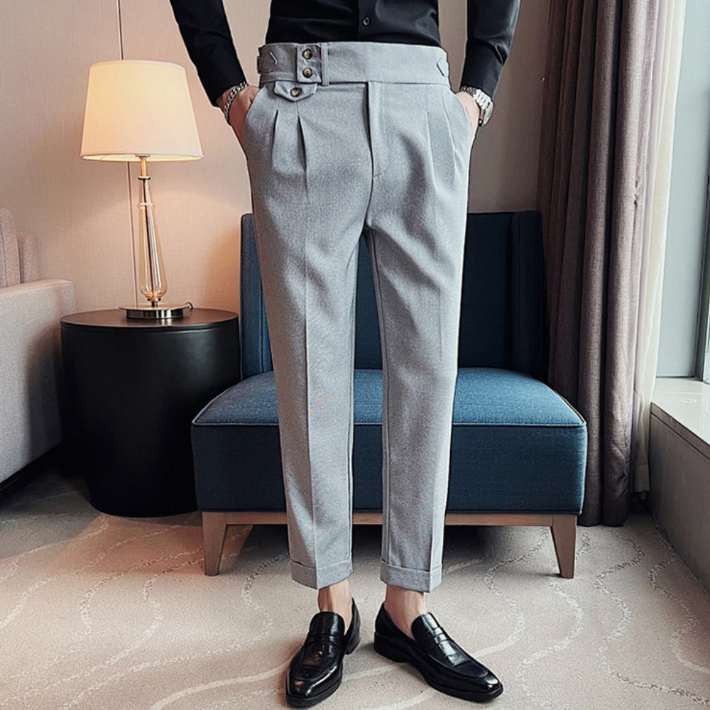 MV High-Waist Naples Straight-Leg Trousers