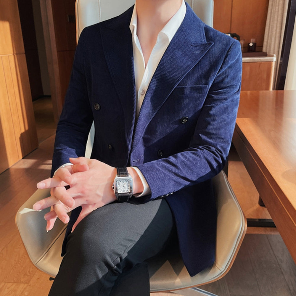 MV Double-Breasted Corduroy Jacket