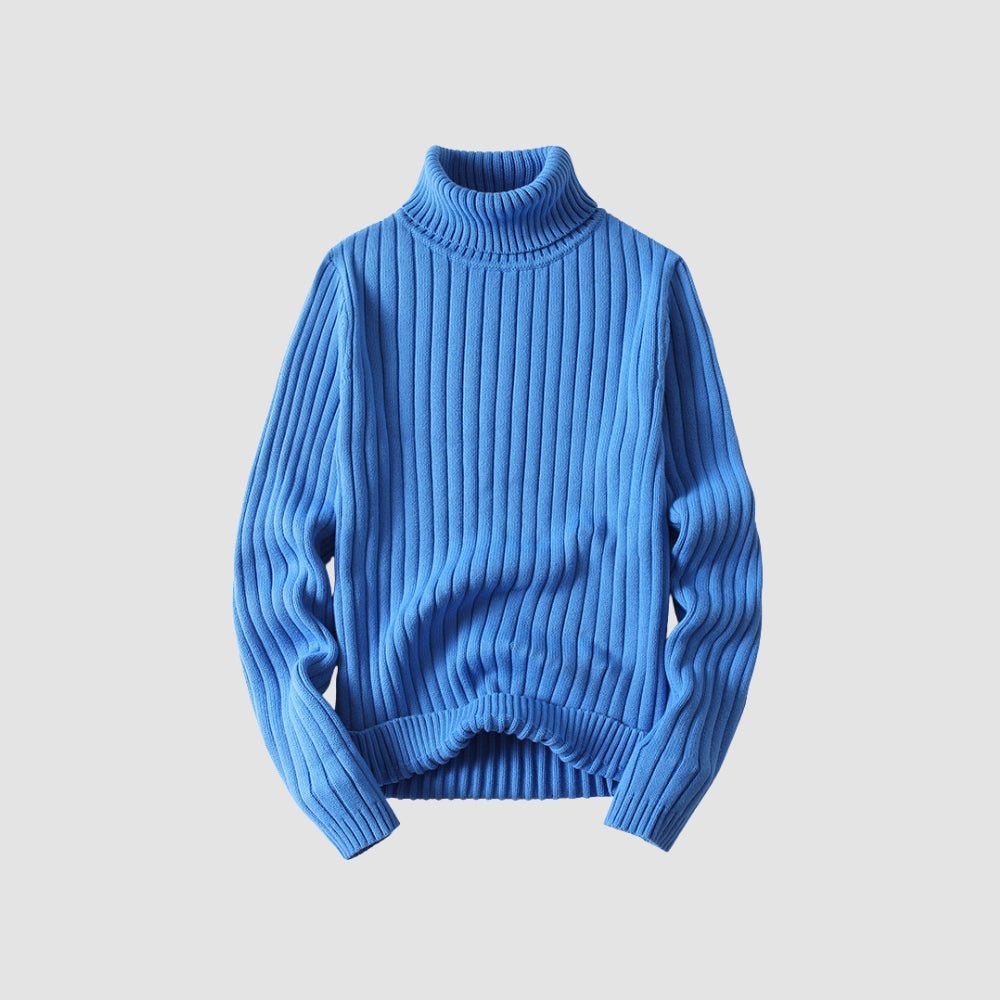 MV Twisted Turtleneck Knit Sweater