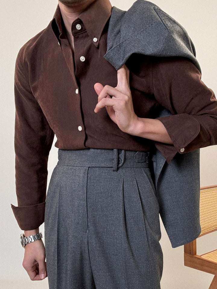 MV Business Suit Slim-Fit Pointed Collar Shirt