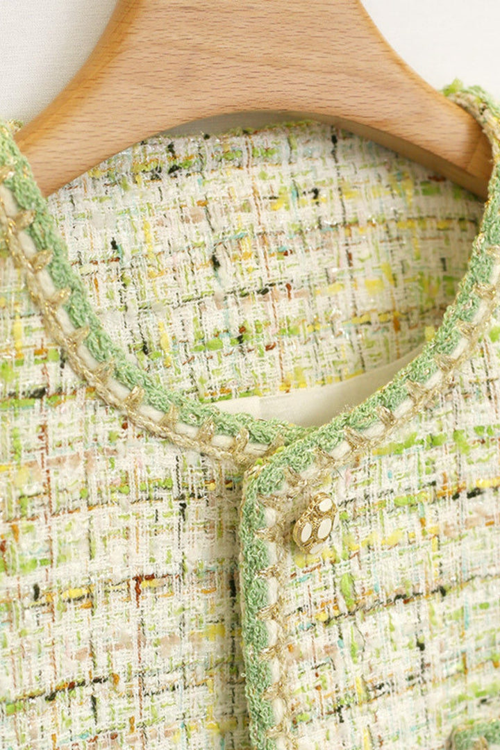 MV Green Chanel-Inspired Breathable Short Jacket