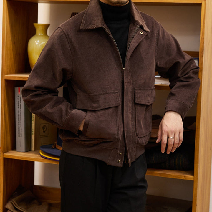 MV Classic Khaki Corduroy Windbreaker Jacket