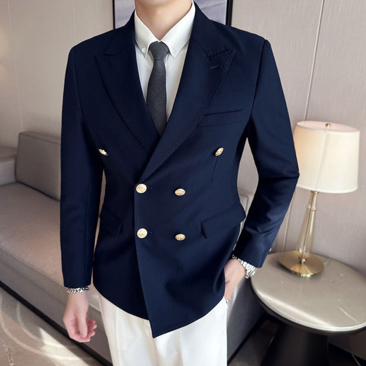 MV Elegant Double-Breasted Suit Jacket