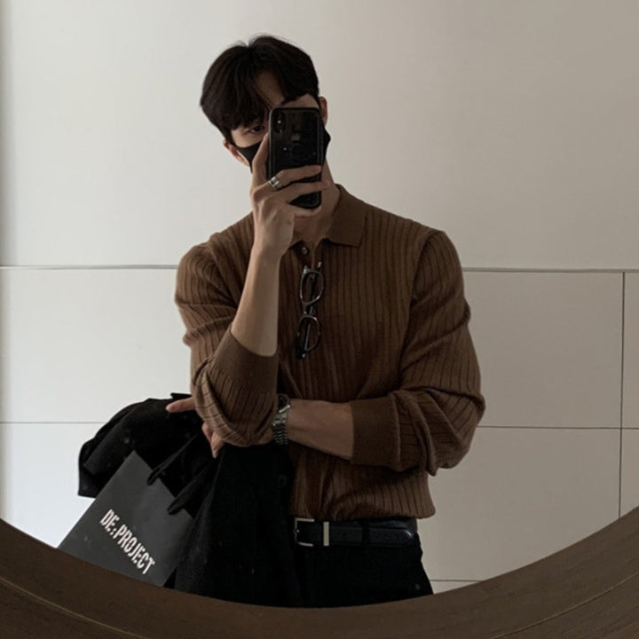 MV Korean-Style Polo Sweater