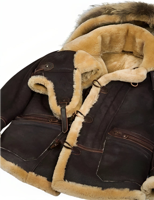 Detlef - Luxe Winter Jacket in Sheepskin Style | Last Day 80% Off!