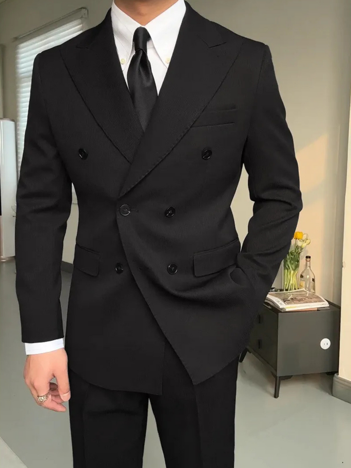 MV Elegant Naples Double-Breasted Suit (Jacket + Trousers set)