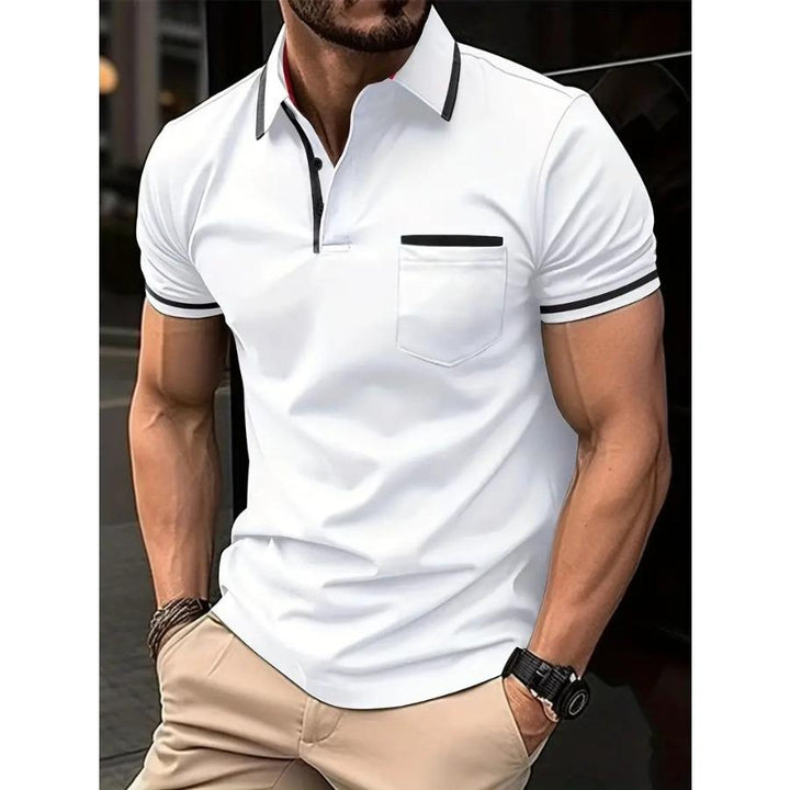 Maison | Timeless Slim Fit with Contrast Trims  Polo Shirt