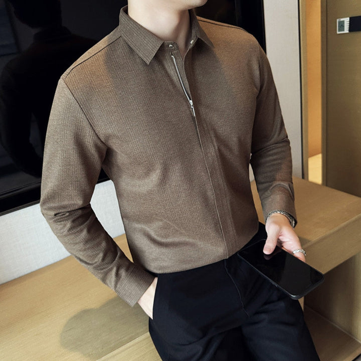 MV Thickened Woolen Zipper Shirt Jacket