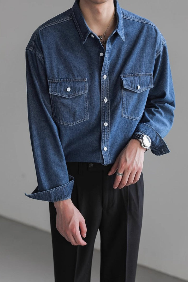 MV Loose Washed Denim Shirt
