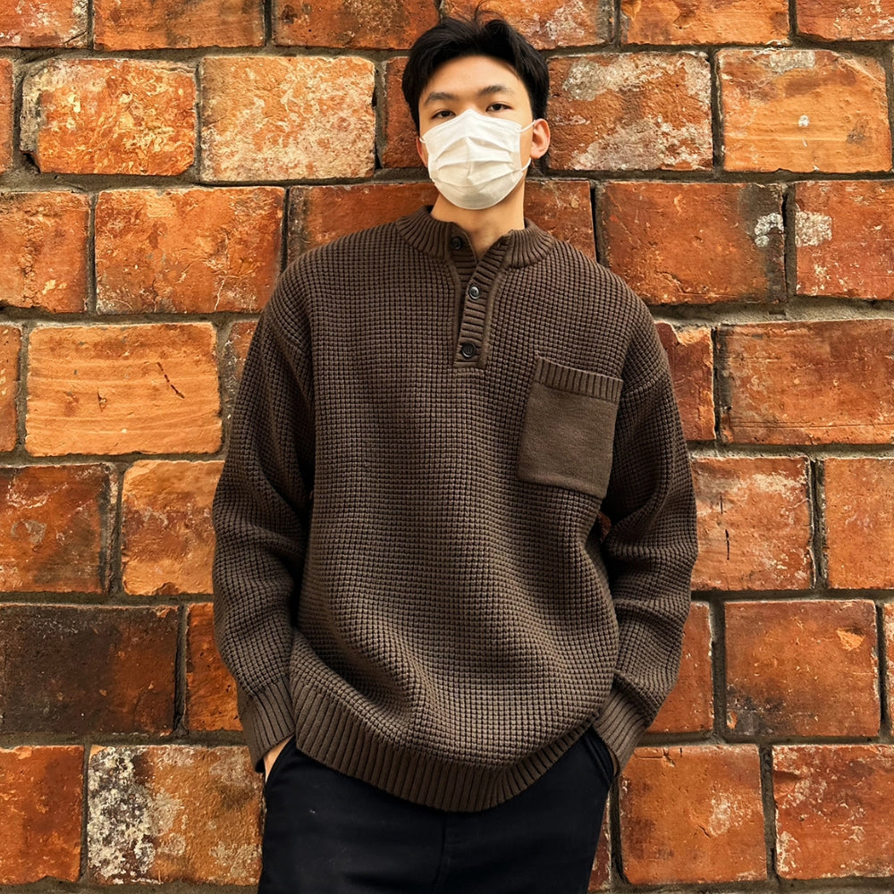 MV Round Neck Collar Old Money Style Sweater