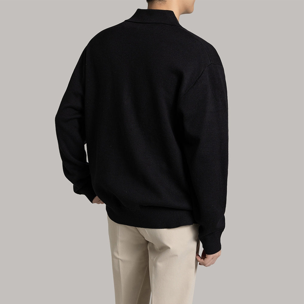 MV Half-Zip Knit Polo Sweater