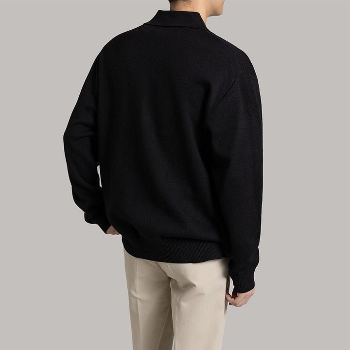 MV Half-Zip Knit Polo Sweater