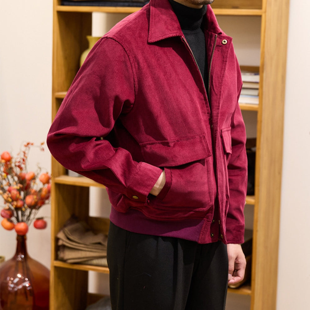 MV Classic Khaki Corduroy Windbreaker Jacket