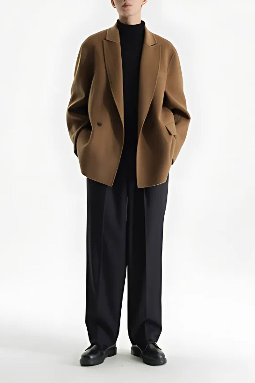 MV Peak Lapel Double-Faced Wool Suit Jacket