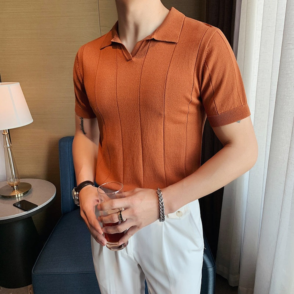 MV V-Neck Ice Silk POLO T-Shirt
