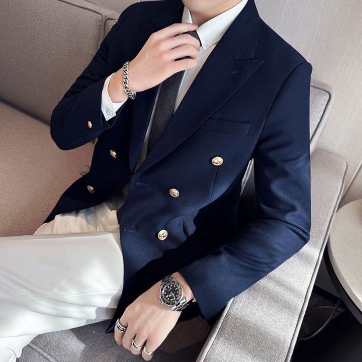 MV Elegant Double-Breasted Suit Jacket
