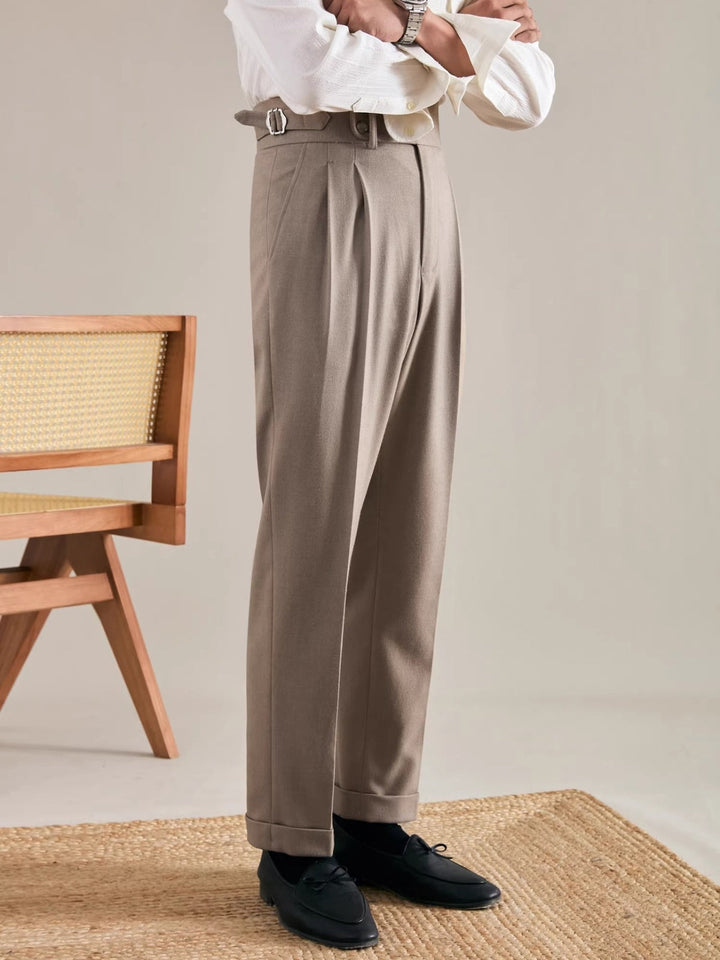 MV Straight Leg Italian Drape Trousers