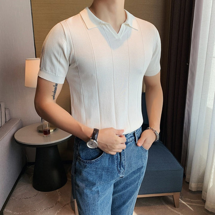 MV V-Neck Ice Silk POLO T-Shirt