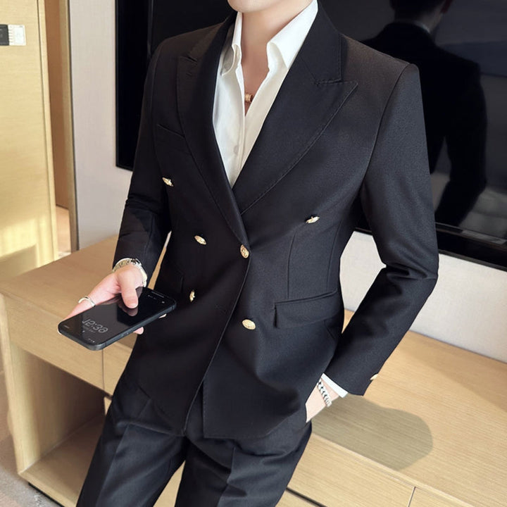 MV Elegant Double-Breasted Suit Jacket