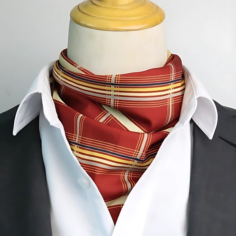 MV Retro Print Silk Scarf