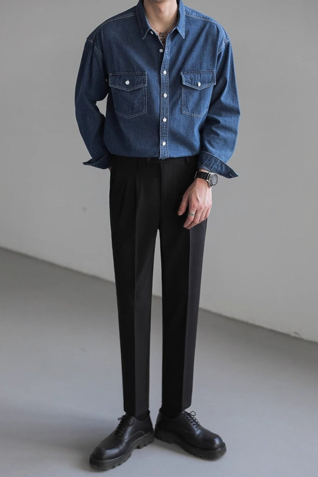 MV Loose Washed Denim Shirt