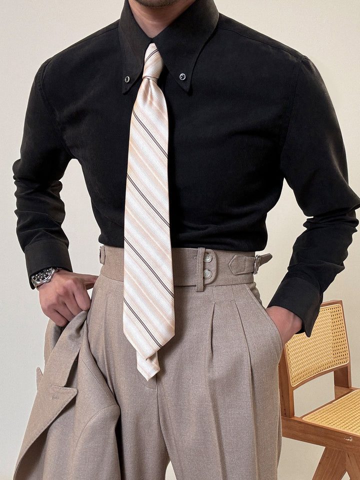 MV Business Suit Slim-Fit Pointed Collar Shirt