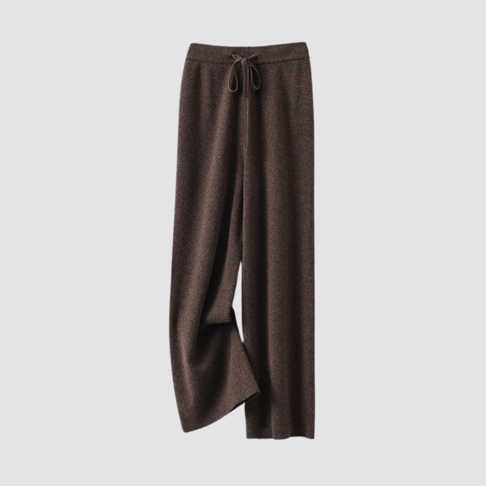 MV 100% Wool Wide-Leg High Waist Pants