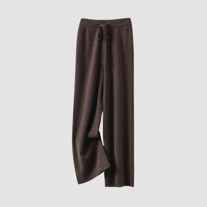 MV 100% Wool Wide-Leg High Waist Pants