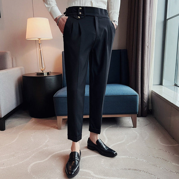 MV High-Waist Naples Straight-Leg Trousers