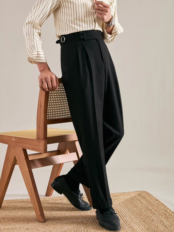 MV Straight Leg Italian Drape Trousers