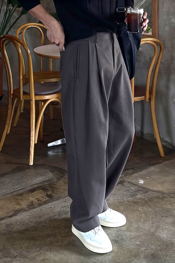 MV Pleated Loose Wide-Leg Trousers