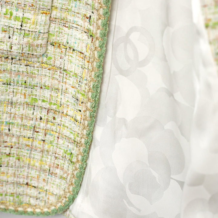 MV Green Chanel-Inspired Breathable Short Jacket