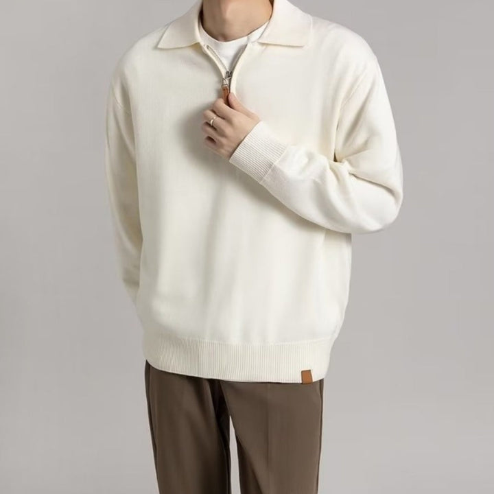MV Half-Zip Knit Polo Sweater