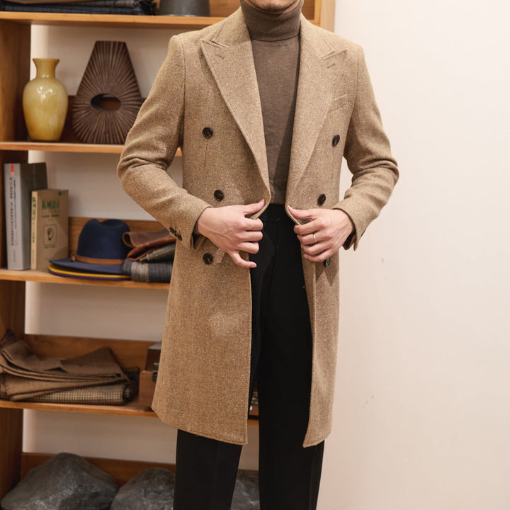 MV Italian Warm Double-Breasted Wool Coat