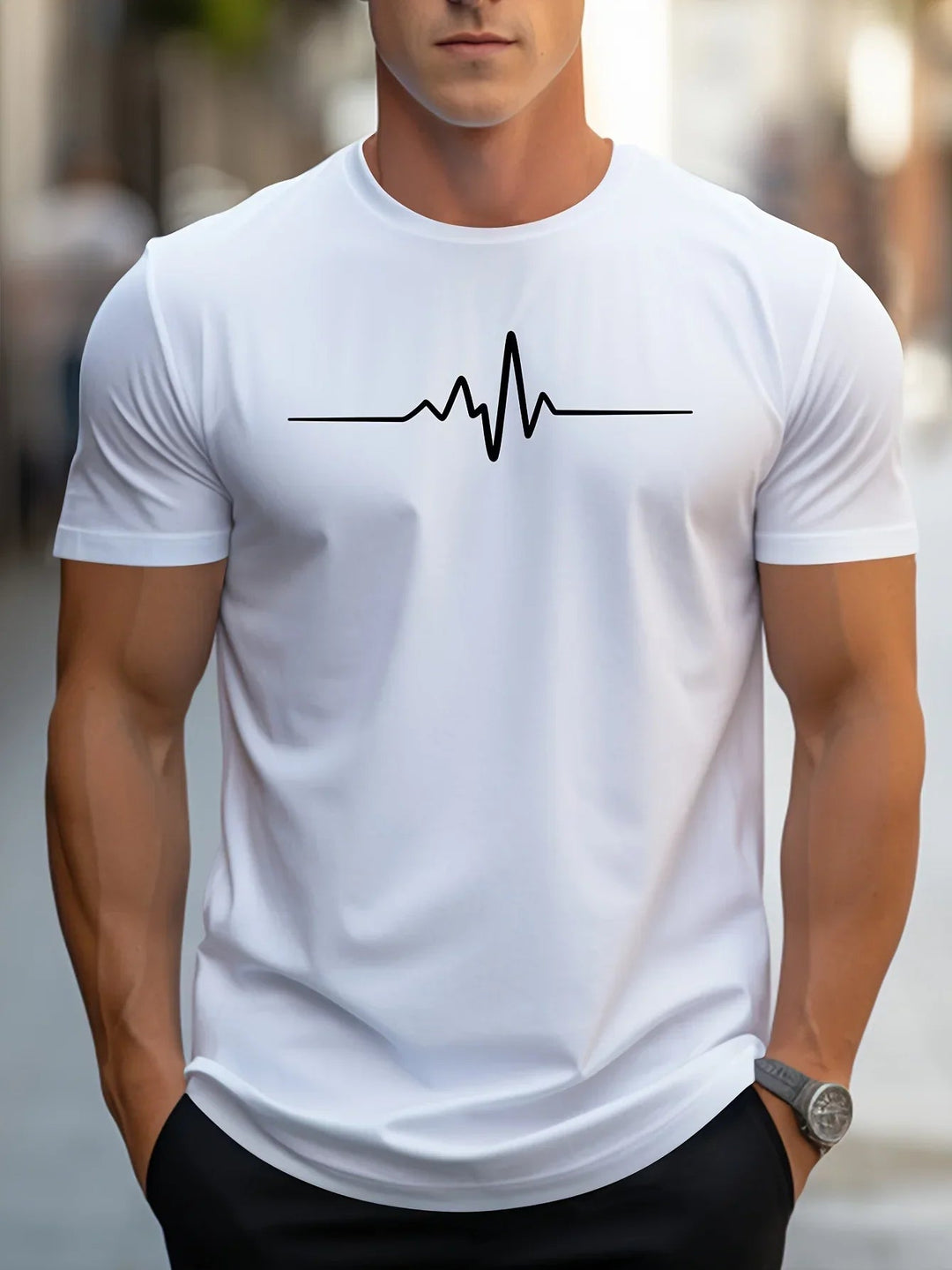 Antonio | Modern Graphic Print Slim fit T shirt