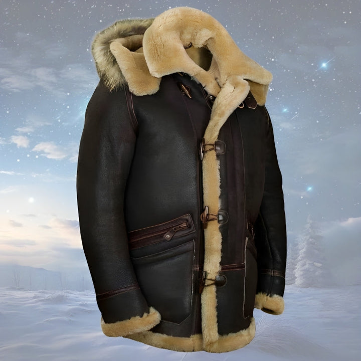 Detlef - Luxe Winter Jacket in Sheepskin Style | Last Day 80% Off!