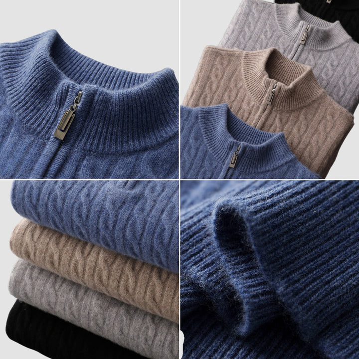 MV Thickened Cashmere Wool Turtleneck Sweater