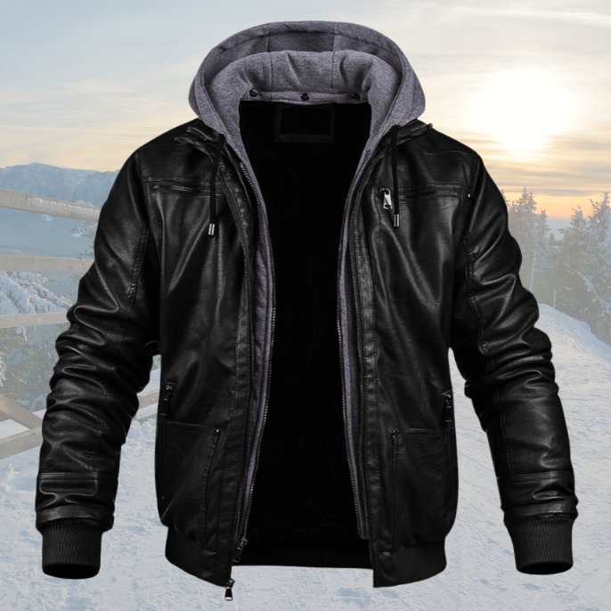 Dave | Comfortable Leather Winter Jacket | Last Day 80% Off!