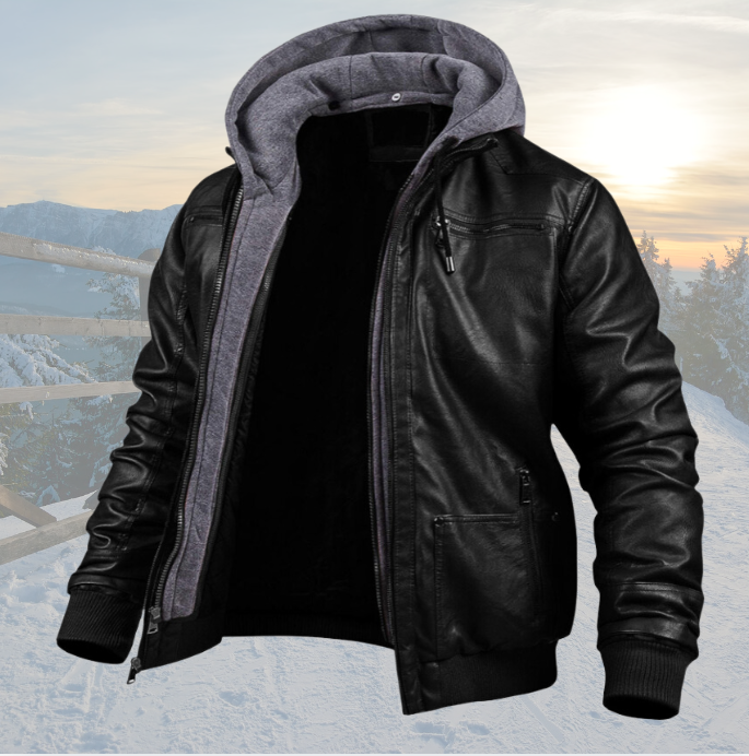 Dave | Comfortable Leather Winter Jacket | Last Day 80% Off!