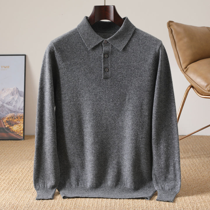 Paul™ | Cashmere Polo Knit Sweater