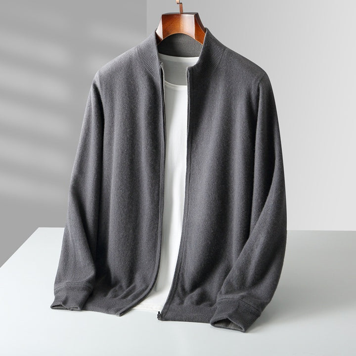 Seth™ | Zip Cashmere Stand Collar