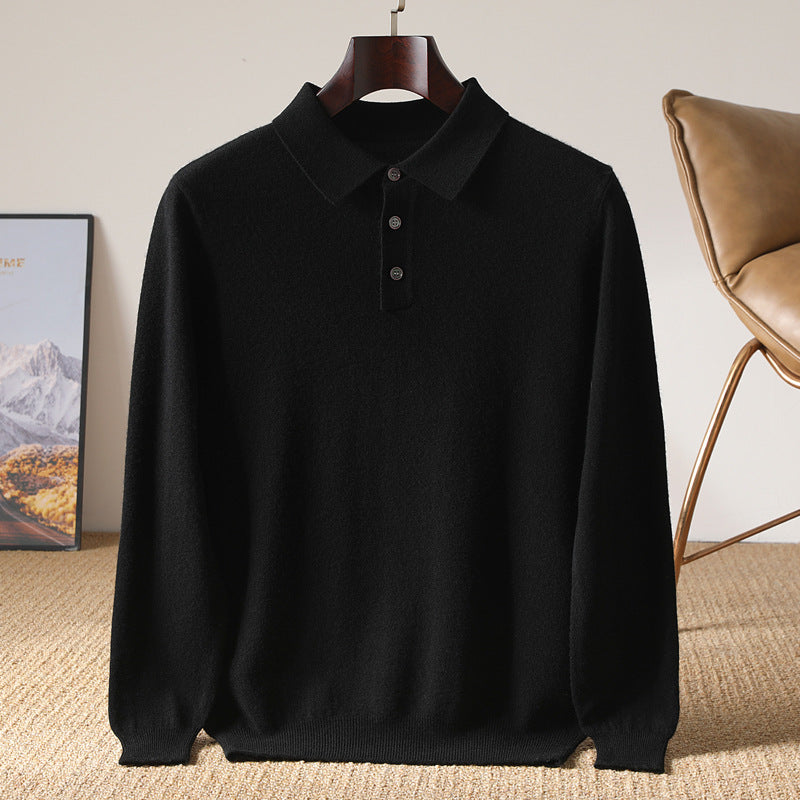 Paul™ | Cashmere Polo Knit Sweater