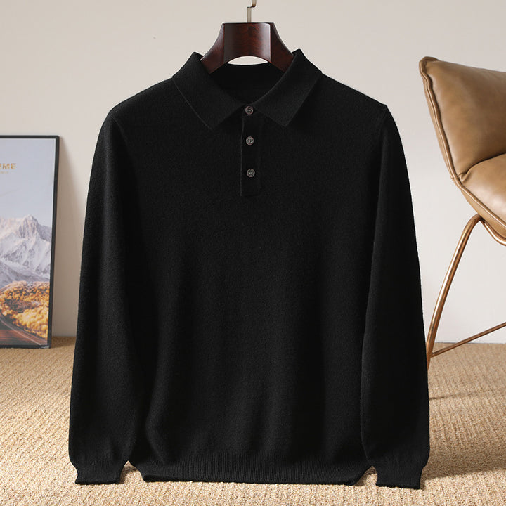 Paul™ | Cashmere Polo Knit Sweater