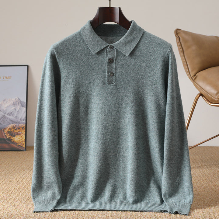 Paul™ | Cashmere Polo Knit Sweater