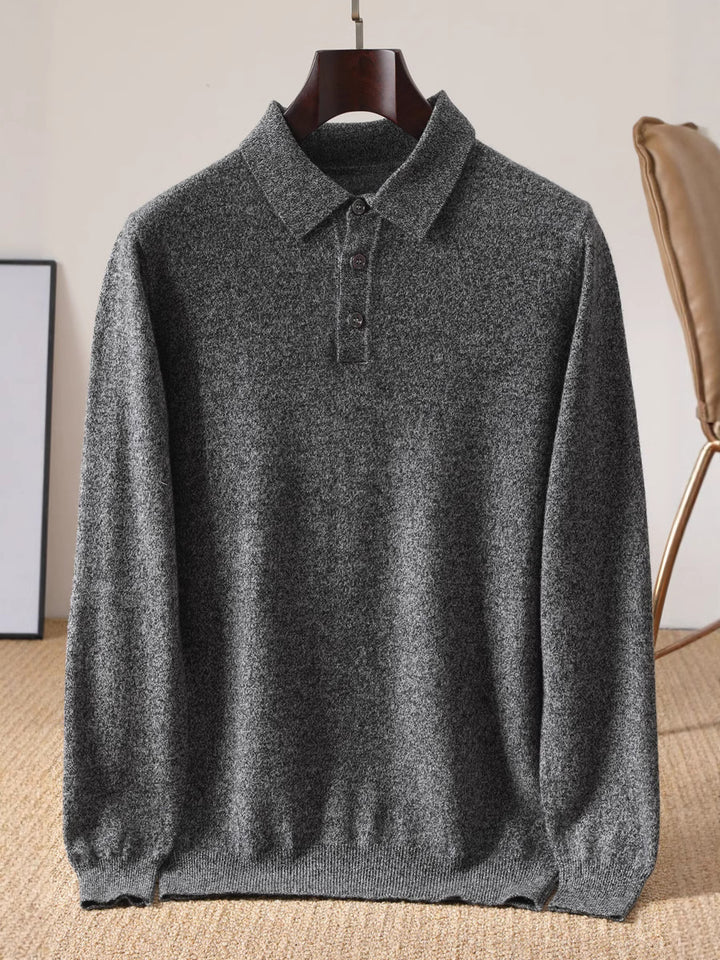 Paul™ | Cashmere Polo Knit Sweater