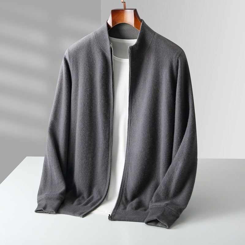 Seth™ | Zip Cashmere Stand Collar