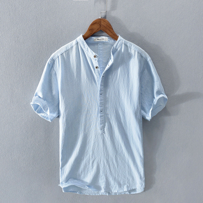 Ethan | Casual Comfort Short Sleeve Linen Shirt